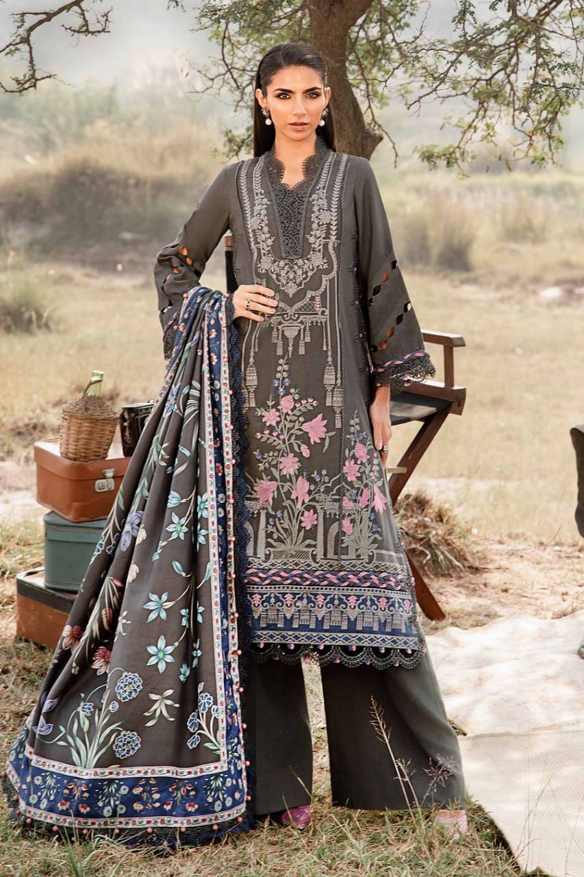 Maria B Linen Embroidered 3pc