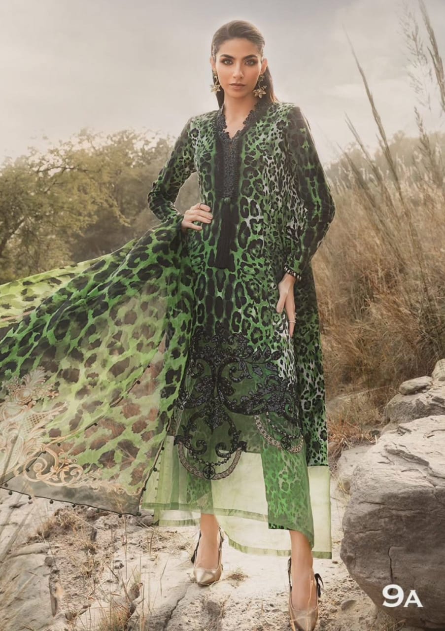 Maria B Linen Embroidered 3pc